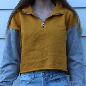 quarter zip sweat